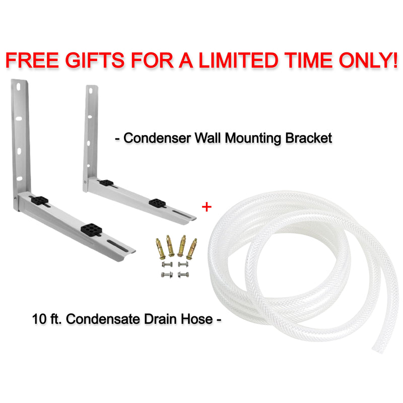 Free Condenser Wall Mounting Bracket + 10 ft. Condensate Drain Hose for Mini Split Air Conditioners ($139.99 Value)