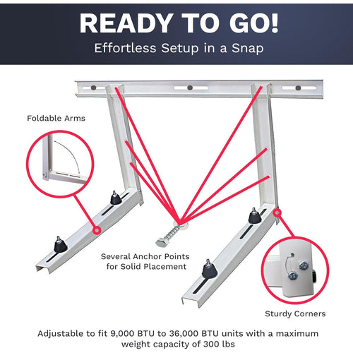 Free Condenser Wall Mounting Bracket ($119.99 Value) - FREE-CWMB  Mini Split Systems Direct