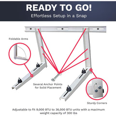 Free Condenser Wall Mounting Bracket ($119.99 Value) - FREE-CWMB  Mini Split Systems Direct