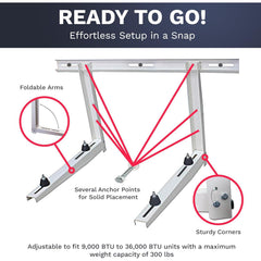 Free Condenser Wall Mounting Bracket ($119.99 Value)