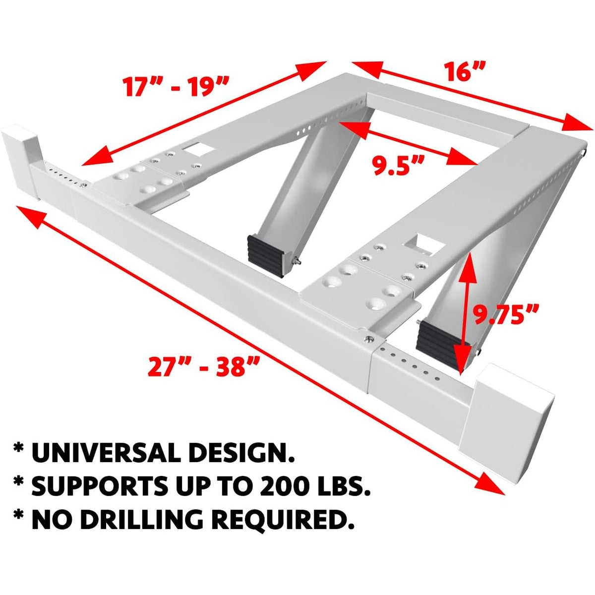 Free Heavy Duty Drill-less Window Air Conditioner Support Bracket ($70 Value) -   Mini Split Systems Direct