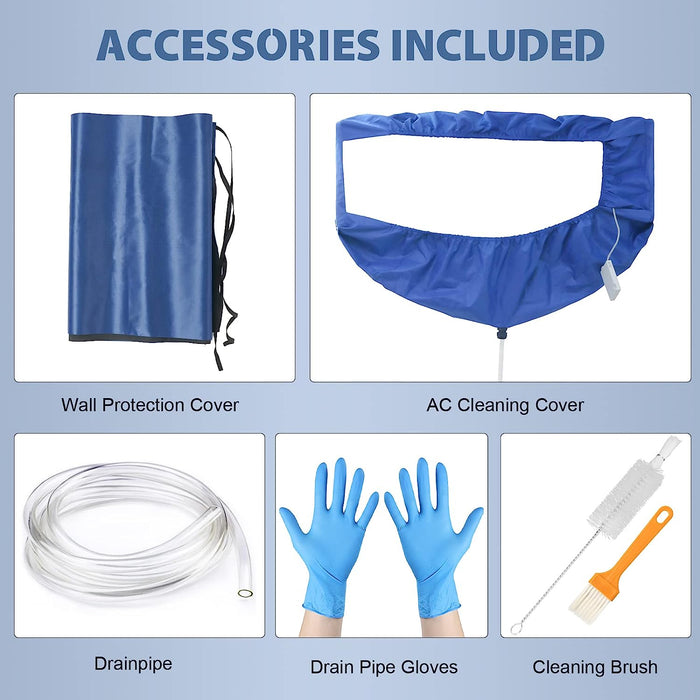 Free Mini Split Cleaning Kit - Waterproof Cover & Essential Tools -   Mini Split Systems Direct