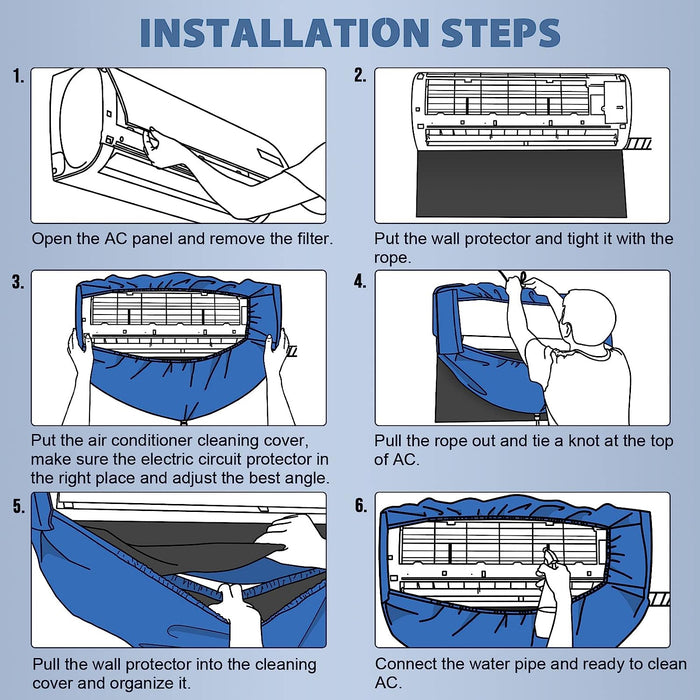 Free Mini Split Cleaning Kit - Waterproof Cover & Essential Tools -   Mini Split Systems Direct