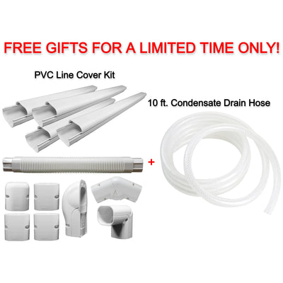 Free Pioneer® Decorative PVC Line Cover Kit + 10 ft. Condensate Drain Hose ($94.99 Value) -   Mini Split Systems Direct