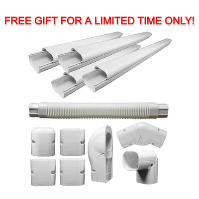 Free Pioneer® Decorative PVC Line Cover Kit for Mini Split Air Conditioners & Heat Pumps ($115.99 Value) - PVC-LINE-KIT  Mini Split Systems Direct