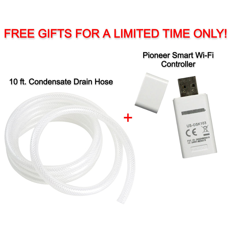 Free Pioneer Smart Wi-Fi Controller + 10 ft. Condensate Drain Hose for Mini Split Air Conditioners ($59.98 Value)