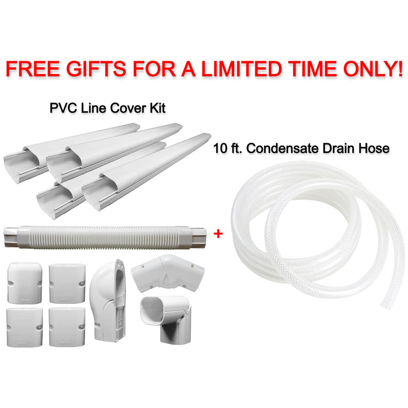 Free Pioneer® Decorative PVC Line Cover Kit + 10 ft. Condensate Drain Hose ($94.99 Value)