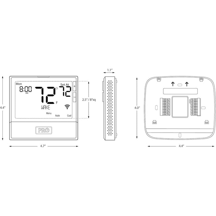 Free Pro1 IAQ T855iSH WiFi Thermostat - 7 Day Programmable! - FREE-T855iSH  Mini Split Systems Direct