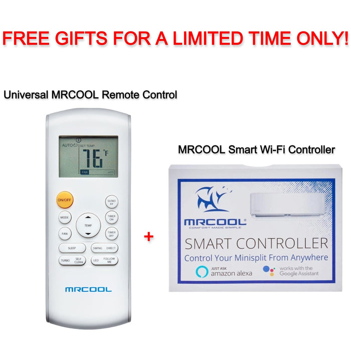 Free Universal MRCOOL Remote Control and MRCOOL Smart Wi-Fi Controller ($114.99 Value) -   Mini Split Systems Direct
