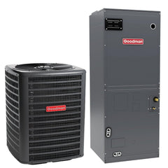 Goodman 1.5 Ton 15.2 SEER2 Multi-Position R-32 Heat Pump System with Air Handler (GLZS4MA1810 Condenser and AMST30BU1300 Air Handler) - GLZS4MA1810 / AMST30BU1300  Mini Split Systems Direct