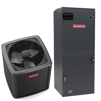 Goodman 1.5 Ton 15.2 SEER2 R-32 Heat Pump System (9-Speed Motor) - GLZS4BA1810 - AMST24BU1300  Mini Split Systems Direct