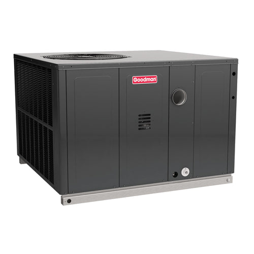 Goodman 3.5 Ton Cooling / 80,000 BTU Heating 81% AFUE 13.4 SEER2 Single Stage Low NOx Gas/Electric Package Unit (Downflow/Horizontal) - GPGM34208041 - GPGM34208041  Mini Split Systems Direct