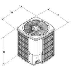 Goodman 3.5 Ton 14.3 SEER2 Air Conditioner Condenser (R-32) - GLXS4BA4210