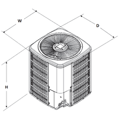 Goodman 5 Ton 15.2 SEER2 Heat Pump Condenser (R-32 Refrigerant) - GLZS5BA6010