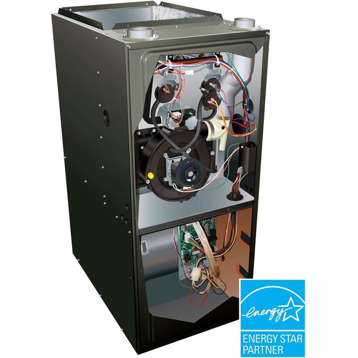 Goodman 92% AFUE Single Stage Upflow/Horizontal multi-speed 40k BTU Low NOx Natural Gas furnace (14" wide) (GR9S920403AN) - GR9S920403AN  Mini Split Systems Direct