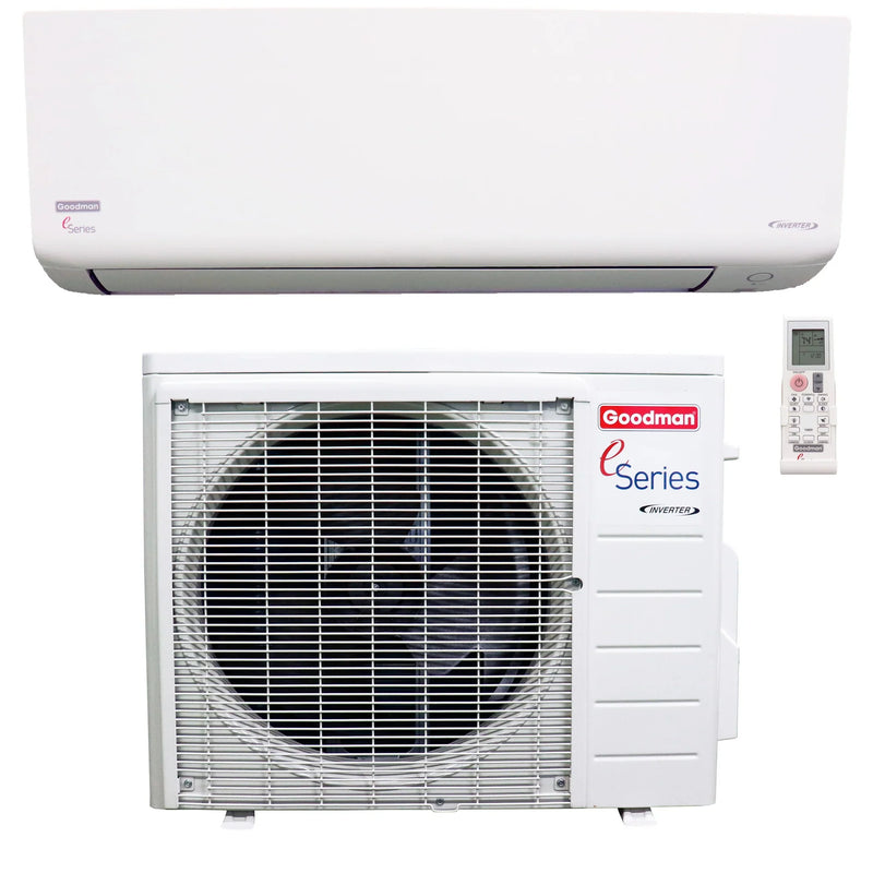 Goodman® e-Series Mini Split 9,000 BTU 18 SEER Single Zone Ductless Air Conditioner and Heat Pump