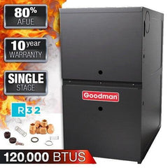 Goodman GR9T800804CX 80% AFUE 80,000 BTUH/H Gas Furnace Multi Speed ECM, Two Stage, Upflow/Horizontal, Low NOx - 21" Width