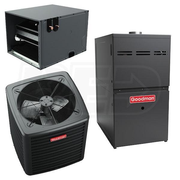Goodman GR9T801004CN 80% AFUE 100,000 BTUH/H Gas Furnace Nine Speed ECM, Two Stage, Upflow/Horizontal, Non NOx Rated - 21" Width
