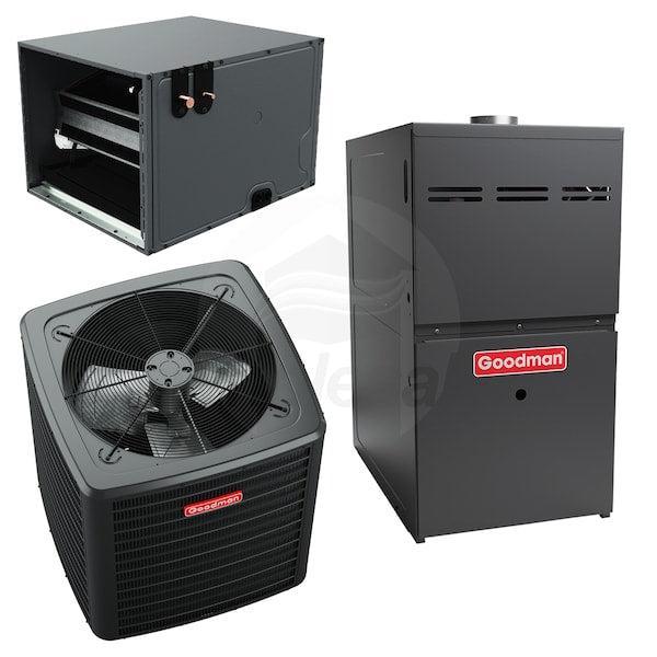 Goodman GR9T801004CN 80% AFUE 100,000 BTUH/H Gas Furnace Nine Speed ECM, Two Stage, Upflow/Horizontal, Non NOx Rated - 21" Width