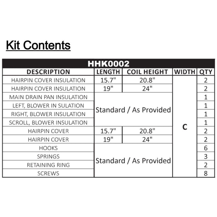 Goodman HHK0002 7mm Condensate Management & High Humidity Kit - HHK0002  Mini Split Systems Direct