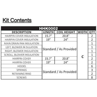 Goodman HHK0002 7mm Condensate Management & High Humidity Kit - HHK0002  Mini Split Systems Direct