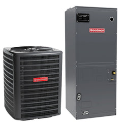 Goodman 1.5 Ton 15.2 SEER2 Multi-Position R-32 Heat Pump System with Air Handler (GLZS4BA1810 Condenser and AMST30BU1300 Air Handler)