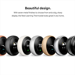 Google Nest Learning Thermostat - Programmable Smart Thermostat for Home - 3rd Generation Nest Thermostat - Works with Alexa - T3008US-T3016US-T3017US-T3018US-T3021US  Mini Split Systems Direct
