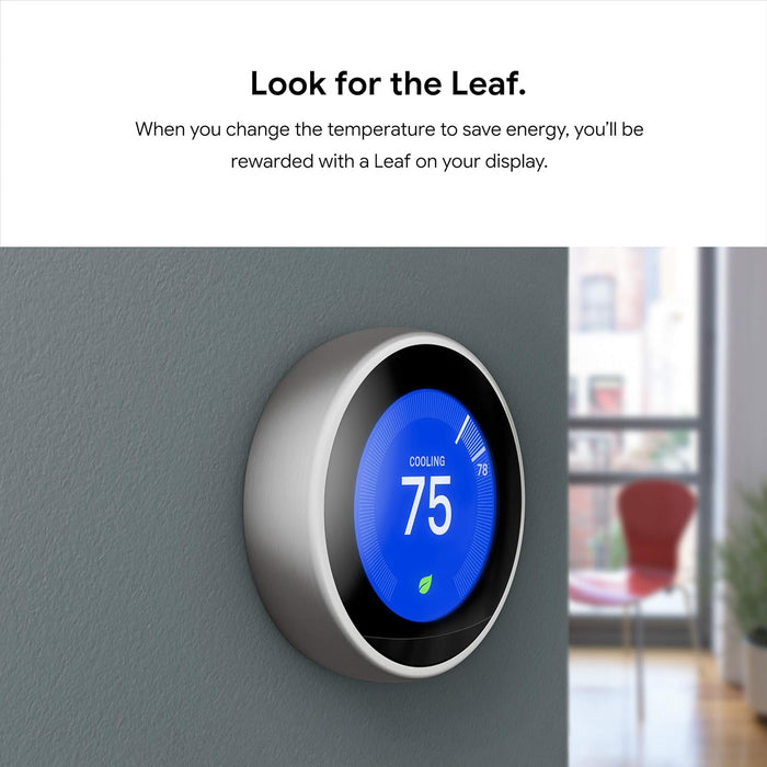 Google Nest Learning Thermostat - Programmable Smart Thermostat for Home - 3rd Generation Nest Thermostat - Works with Alexa - T3008US-T3016US-T3017US-T3018US-T3021US  Mini Split Systems Direct