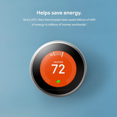 Google Nest Learning Thermostat - Programmable Smart Thermostat for Home - 3rd Generation Nest Thermostat - Works with Alexa - T3008US-T3016US-T3017US-T3018US-T3021US  Mini Split Systems Direct
