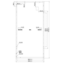 HT-SAAE 450W Half-Cell Bifacial Solar Panel (Silver) - HT72-166M