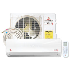 HVAC Mirage® Ventus X 9,000 BTU 19 SEER Ductless Mini Split Air Conditioner and Heat Pump - 115V/60Hz - OVKH090B / IVKH090B  Mini Split Systems Direct