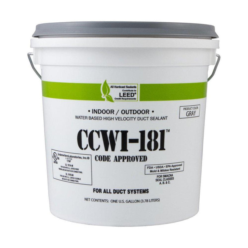 Hardcast® CCWI-181 All Purpose Duct Sealant, Gray, 1 Gal