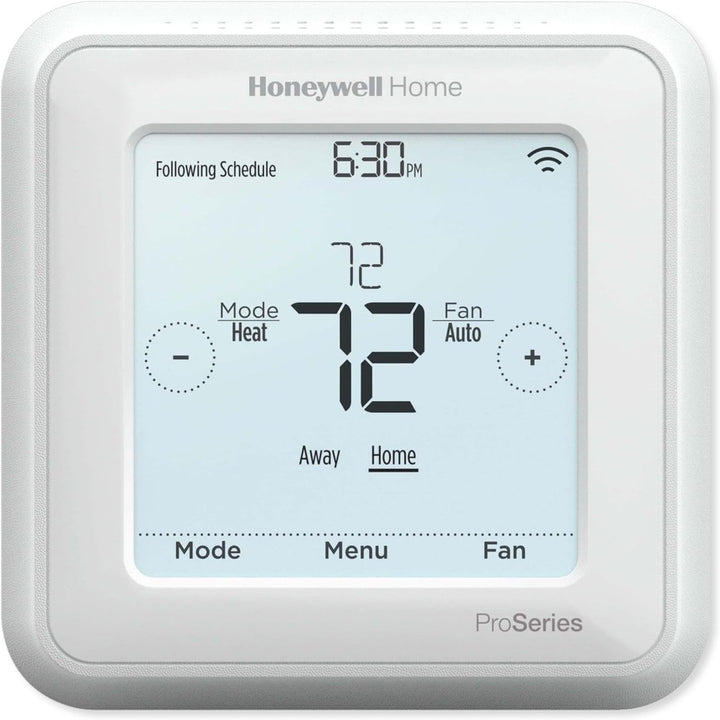 Honeywell Home TH6320ZW2007/U Z-Wave T6 Pro Programmable Touchscreen Thermostat with SmartStart, Low Voltage, UWP Mounting System, Cover Plate, Color - White - TH6320ZW2007/U  Mini Split Systems Direct