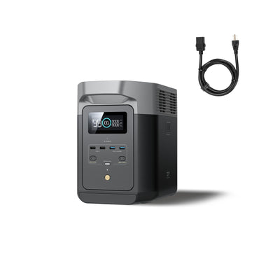 EF ECOFLOW Portable Power Station DELTA 2, 1024Wh LiFePO4 Battery, 1800W AC/100W USB-C Output, Solar Generator for Home Backup Power (Solar Panel Optional), Camping & RVs (AC Cable Included) - B0FXXT3CRB-B0FXXVQG9K-B0DCBV939X-B0G15GWNZQ-B0DCC2BVFW  Mini Split Systems Direct
