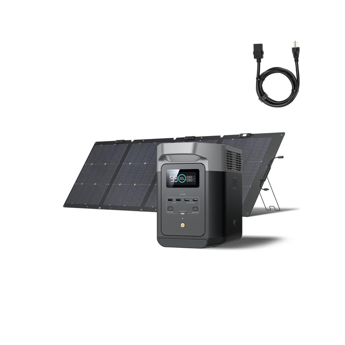 EF ECOFLOW Portable Power Station DELTA 2, 1024Wh LiFePO4 Battery, 1800W AC/100W USB-C Output, Solar Generator for Home Backup Power (Solar Panel Optional), Camping & RVs (AC Cable Included) - B0FXXT3CRB-B0FXXVQG9K-B0DCBV939X-B0G15GWNZQ-B0DCC2BVFW  Mini Split Systems Direct