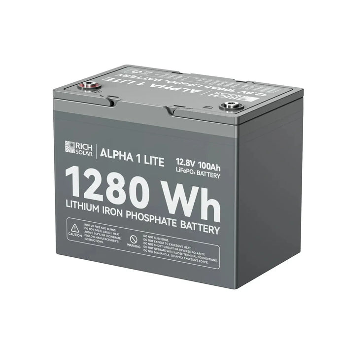 Lightweight 12V LiFePO4 Battery - 4,000 Cycles | Best Value! - RS-B12100  Mini Split Systems Direct