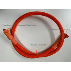 Lithi2-16 battery 1/0 AWG cable for RUiXU RX9MP Busbar | Orange+ Black