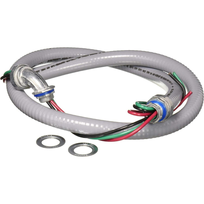MARS Electrical Whip 1/2" x 4' 10 Gauge Metallic - 84132-  Mini Split Systems Direct