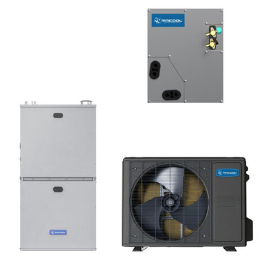 MRCOOL 2.5 Ton Central Universal Air Conditioner and 96% AFUE, 80K BTU 17.5