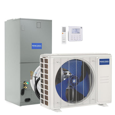 MRCOOL® 24k BTU 19.2 SEER Central Ducted Air Handler and Condenser with 25 foot MRCOOL Pre-Charged Line Set - CENTRAL-24-HP-230-25  Mini Split Systems Direct