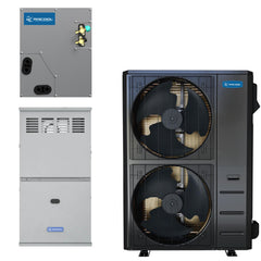 MRCOOL 5 Ton Central Universal Air Conditioner and 80% AFUE, 120K BTU 24.5" Gas Furnace Split System - Upflow, Horizontal, or Downflow - MGA80SE120D5C-MCMP4860DOTB-UHP1806  Mini Split Systems Direct