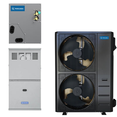 MRCOOL 5 Ton Central Universal Air Conditioner and 80% AFUE, 120K BTU 24.5
