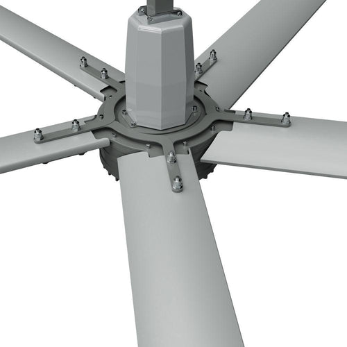 MRCOOL® Cool Blade MCFAN16PBGR Industrial HVLS Fan - 16 Foot Diameter - 5 Blades - 240V 60Hz 1 Phase - Gray - MCFAN16PBGR  Mini Split Systems Direct