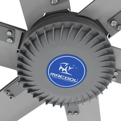MRCOOL® Cool Blade MCFAN24XBGR Industrial HVLS Fan - 24 Foot Diameter - 6 Blades - 240V 60Hz 1 Phase - Gray - MCFAN24XBGR  Mini Split Systems Direct