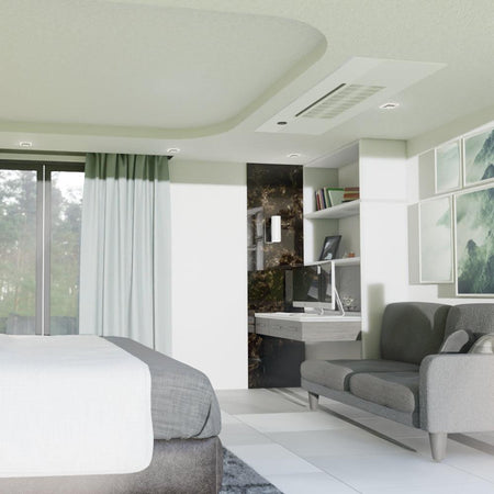 MRCOOL® DIY Mini Split 24,000 BTU 22 SEER 2 Zone Ceiling Cassette Ductless Air Conditioner and Heat Pump - 12K + 12K - DIYM227HPC02C00-DIYM227HPC02C01-DIYM227HPC02C02-DIYM227HPC02C04-DIYM227HPC02C06  Mini Split Systems Direct