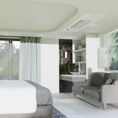 MRCOOL® DIY Mini Split 24,000 BTU 22 SEER 2 Zone Ceiling Cassette Ductless Air Conditioner and Heat Pump - 12K + 12K - DIYM227HPC02C00-DIYM227HPC02C01-DIYM227HPC02C02-DIYM227HPC02C04-DIYM227HPC02C06  Mini Split Systems Direct