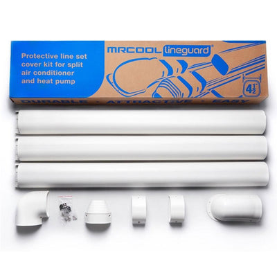 MRCOOL® LineGuard 4.5 in. 16-Piece Complete Line Set Cover Kit for Ductless Mini-Split or Central System - MLG450  Mini Split Systems Direct