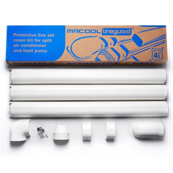 MRCOOL® LineGuard 4.5 in. 16-Piece Complete Line Set Cover Kit for Ductless Mini-Split or Central System