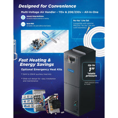 MRCOOL® Universal Series 4 Ton 48,000 BTU 17.5 SEER2 Central Heat Pump Inverter Split System - R-454B - Multi-position - UHP18048-O / UAH18048-O  Mini Split Systems Direct