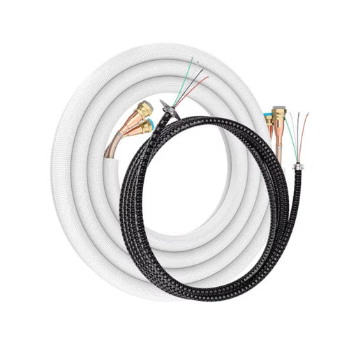 MRCOOL® 50ft 3/8 x 5/8 Pre-Charged Lineset for DIY 24K & 36K Indoor w/ DIY Pro Cable - R454B - DIY50-3858C-O  Mini Split Systems Direct